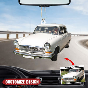 Personalized Truck/SUV/Car Upload Photo Hanging Ornament