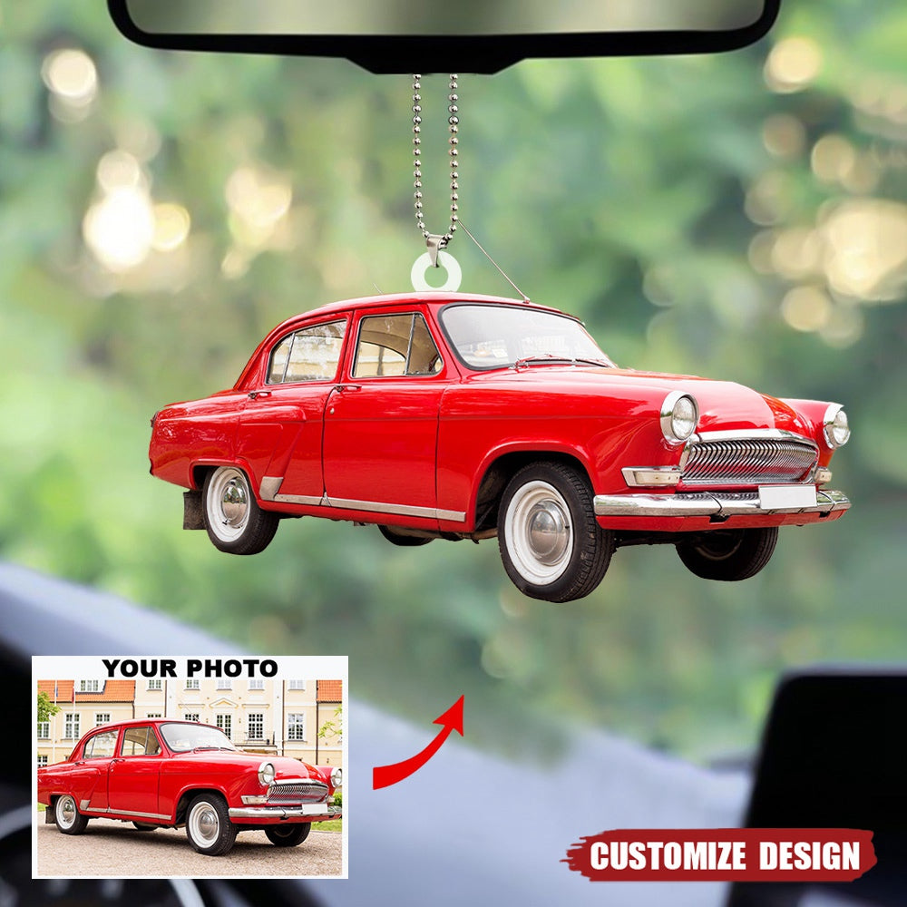 Personalized Truck/SUV/Car Upload Photo Hanging Ornament