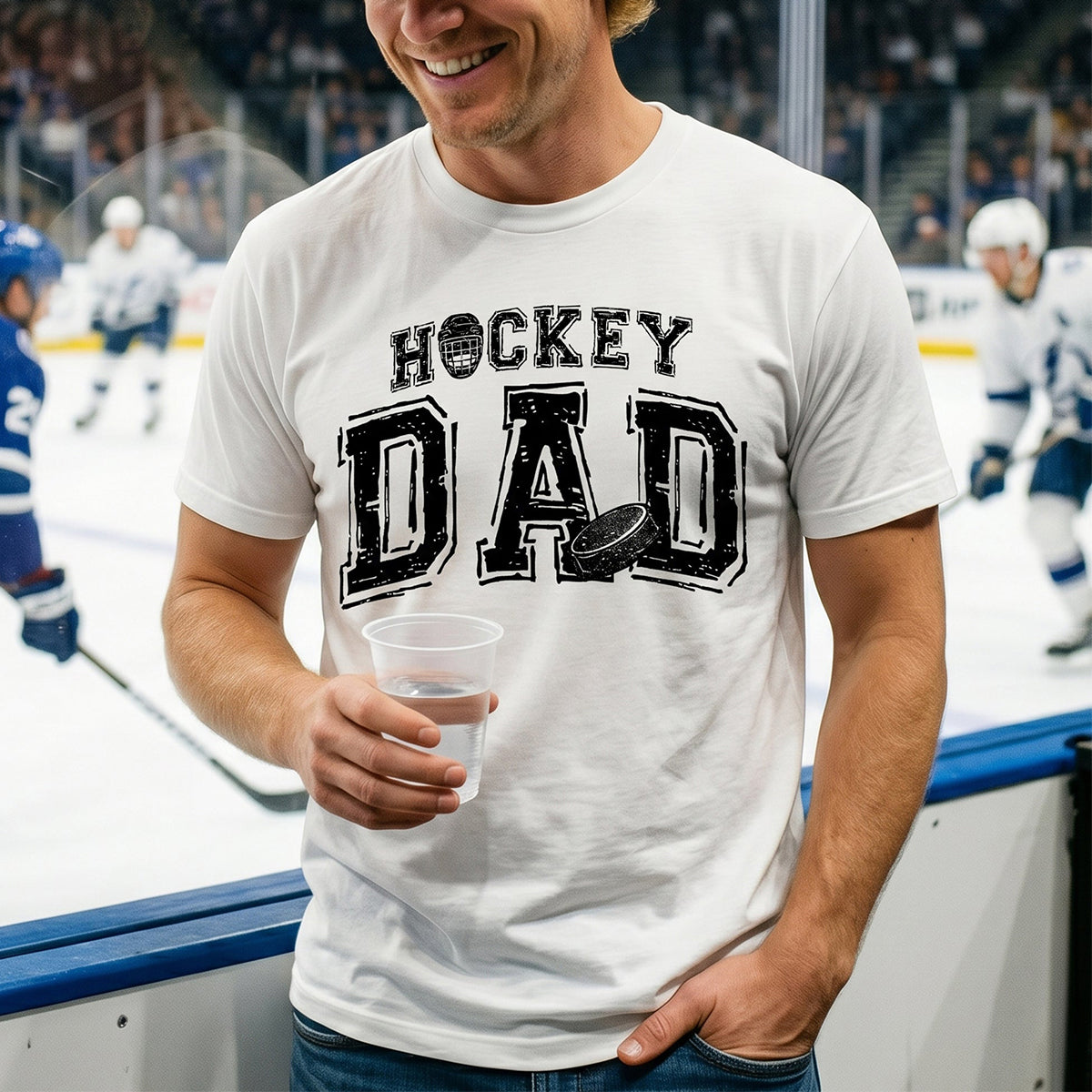 Hockey Dad, Daddy, Grandpa - Personalized Shirt, Father's Day Gifts
