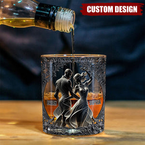 You & Me - Personalized Couple Whiskey Glass