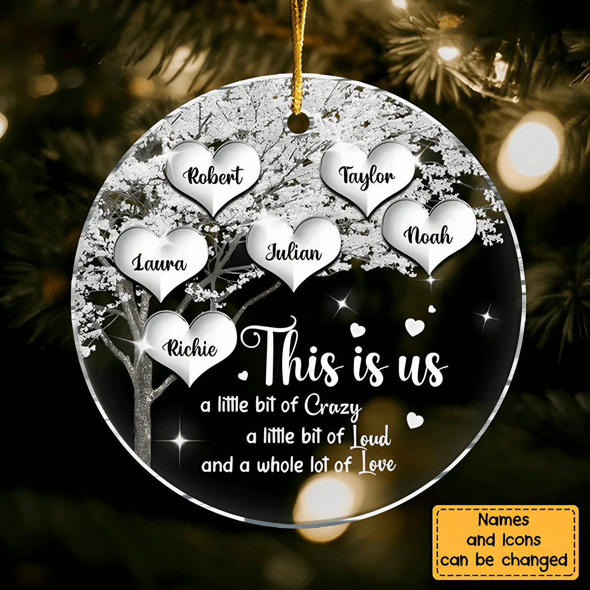 Personalized Custom Ornament - Acrylic Custom Shaped - Christmas Gift For Family