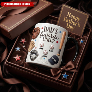 Personalized Baseball Dad Coffee Mug-Gifts For Dad