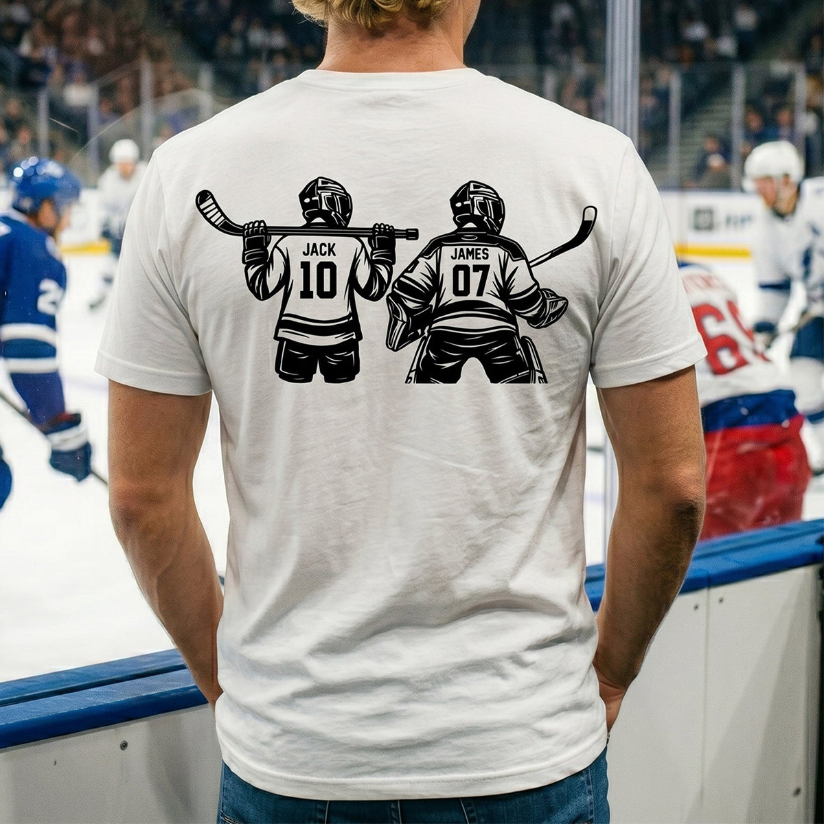 Hockey Dad, Daddy, Grandpa - Personalized Shirt, Father's Day Gifts