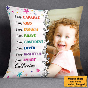 Affirmation Gift For Granddaughter I Am Kind Pillow