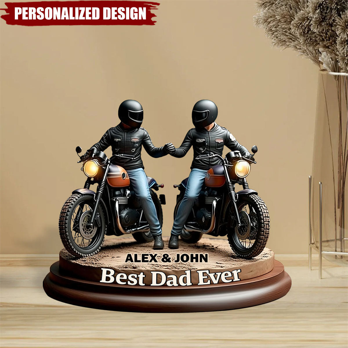 Biker Brothers/Dad&Kids-Personalized Acrylic Plaque