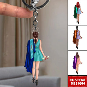 Graduation Season-Master/Bachelor/Doctor/PHD Gift Idea-Personalized Acrylic Keychain