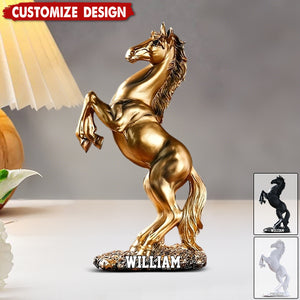 Art Deco Acrylic Horse Plaque-Living Room, Bedroom, Study Room Ornament, ldeal Gift for Equestrian Enthusiasts