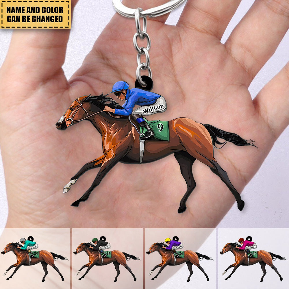 Personalized Equestrian Keychain Gift For Horse Lovers gousvip