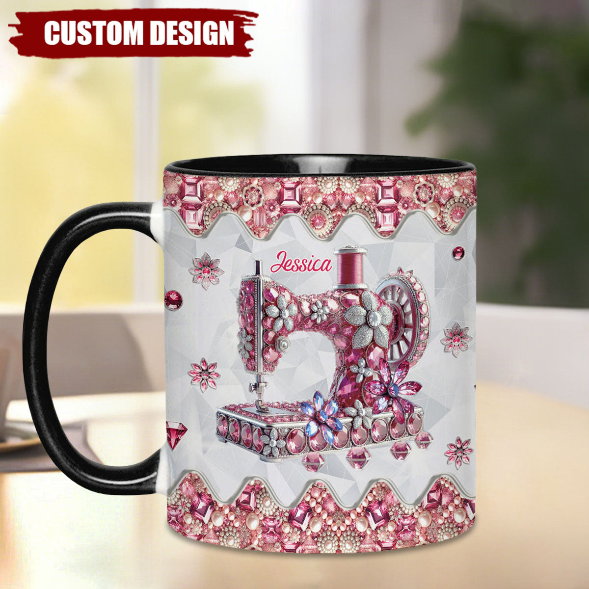 Love Sewing - Personalized Sewing Accent Mug