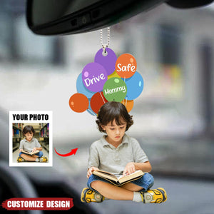Drive Safe-Personalized Pet/Family/Couple Upload Photo Hanging Ornament