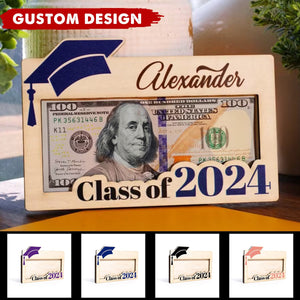 Graduation Money Holder Personalized, Graduation Gift, Class of 2024, Gift for Graduates