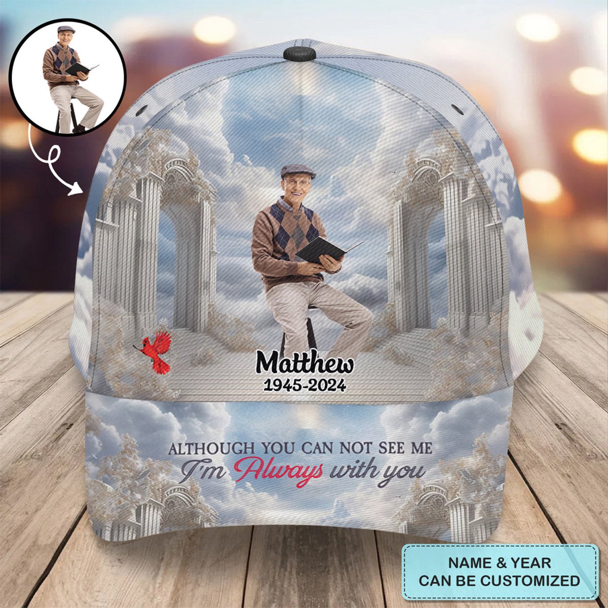 In Loving Memory - Personalized Custom Baseball Cap