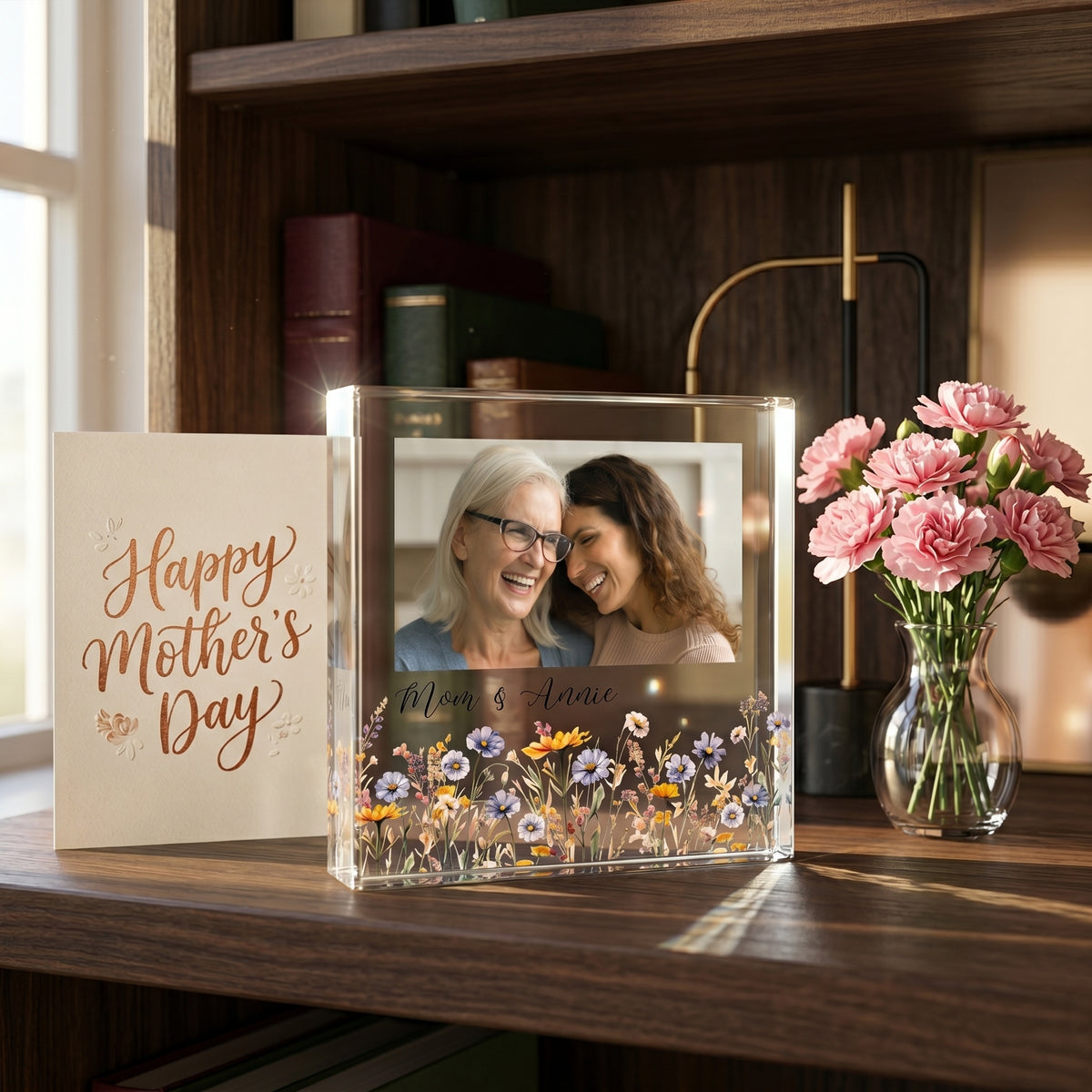 Personalised Acrylic Photo Plaque-Mother's Day Keepsake