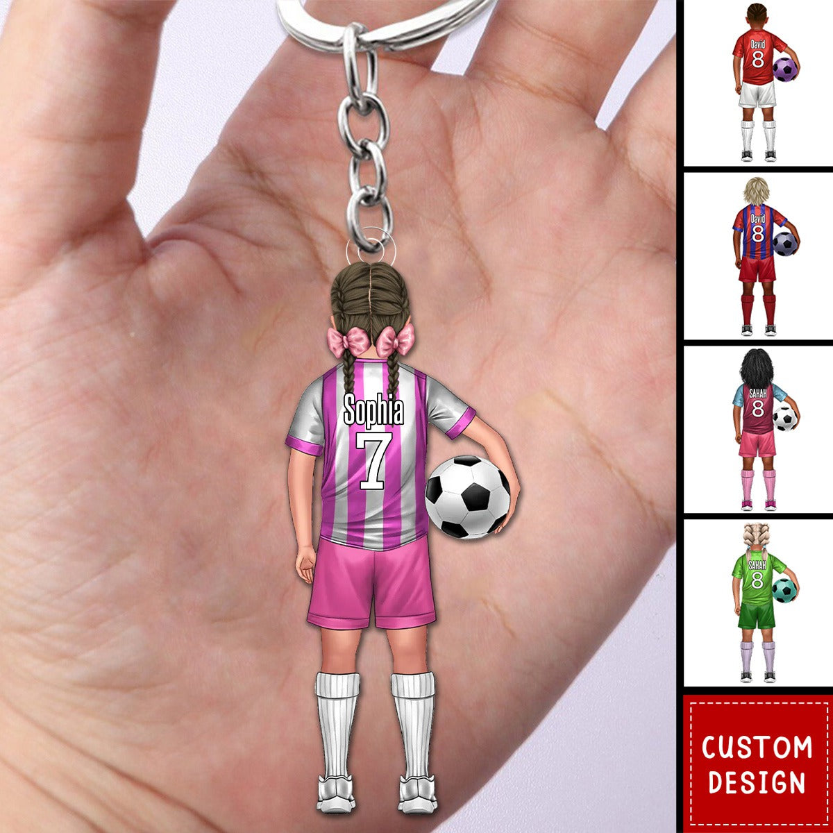 Football Little Kids - Personalized Acrylic Keychain