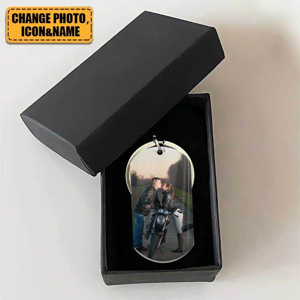 Ride Save - Personalized Photo Keychain - Gift For Couples
