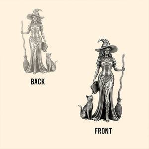 Graceful Witch - Personalized Witch Custom Shaped Acrylic Plaque
