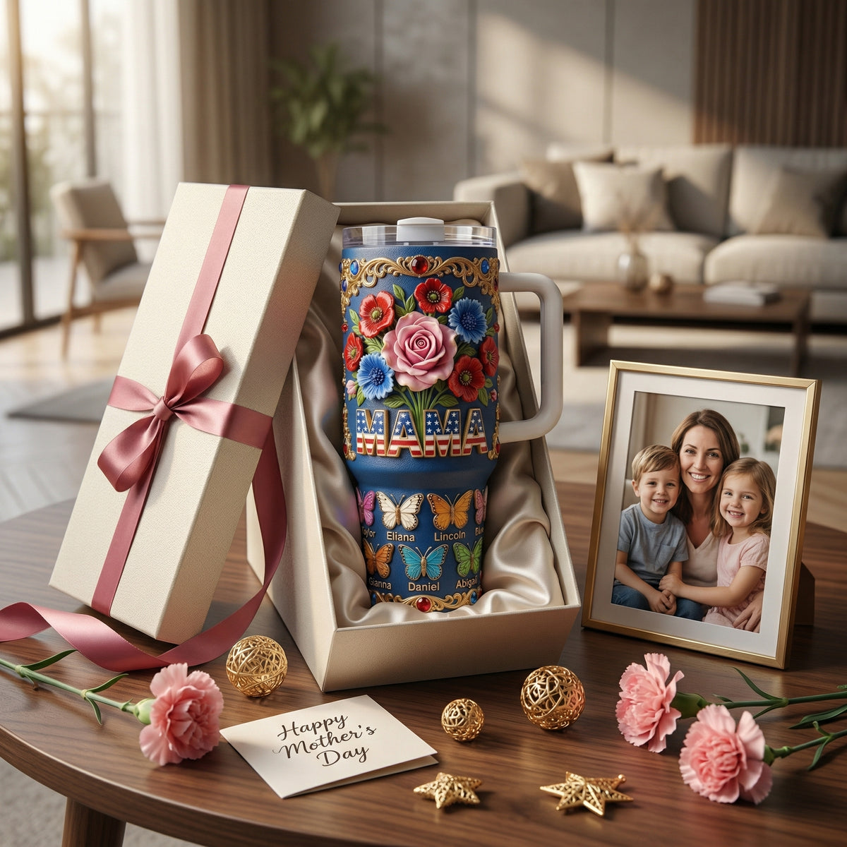 Personalized Grandma Mama Tumbler-Gifts For Mother's Day