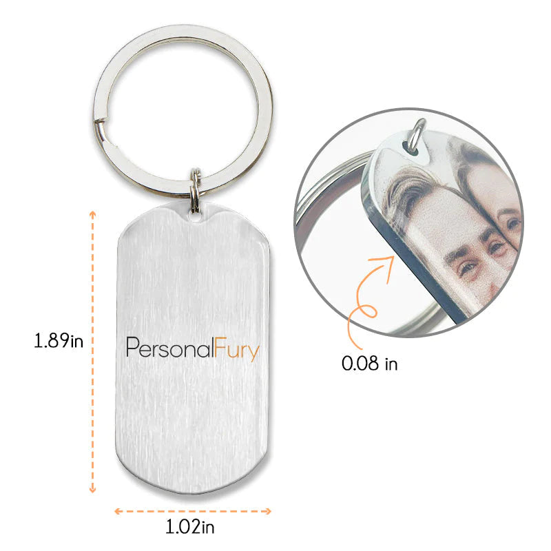 Ride Save - Personalized Photo Keychain - Gift For Couples
