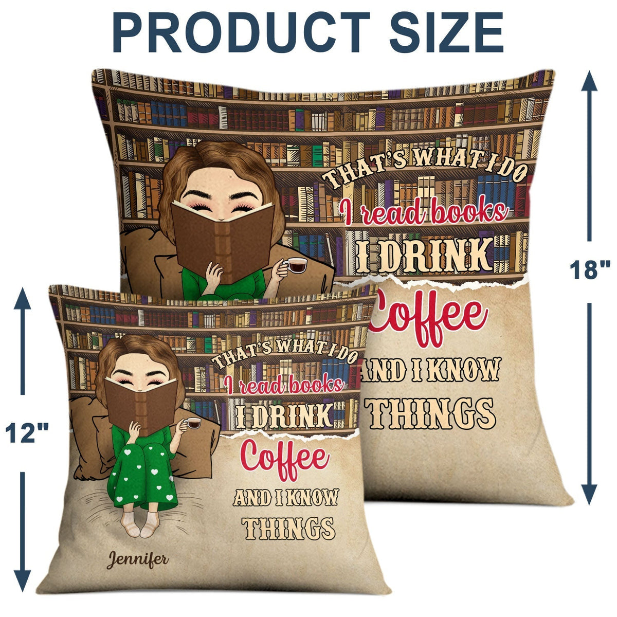 Just A Girl Who Loves Books - Personalized Pillow