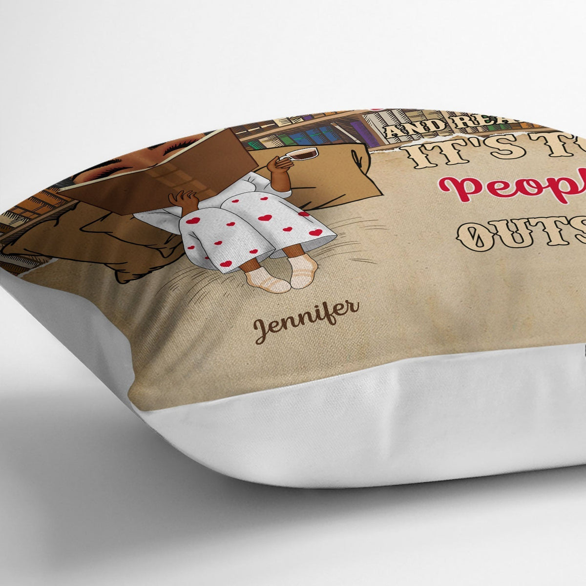 Just A Girl Who Loves Books - Personalized Pillow