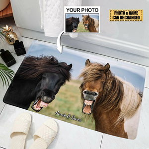 Personalized Photo Doormat-Gift For Horse Lovers