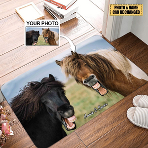 Personalized Photo Doormat-Gift For Horse Lovers