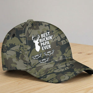 Father's Day Gifts, Best Buckin' Dad, Grandpa Ever - Personalized Cap