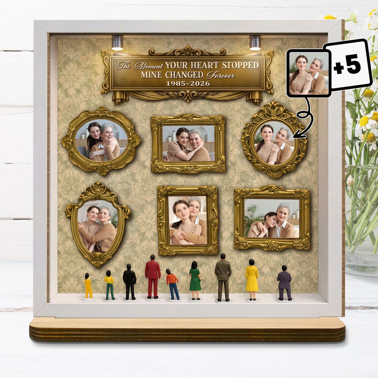 The Moment Your Heart Stopped, Wood Plaque, Gift For Bereaved Family