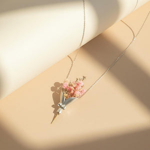 Floral Necklace - Gift For Mom Grandma Wife