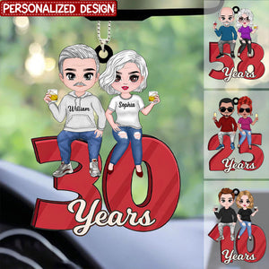 Personalized Anniversary Couple Annoying Each Other And Still Going Strong Car Hanging Ornament