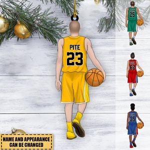 Basketball Player Personalized Christmas Ornament Gift For Basketball Lovers