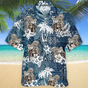 Military Uniform - Boots & Hat Personalized Hawaiian Shirt