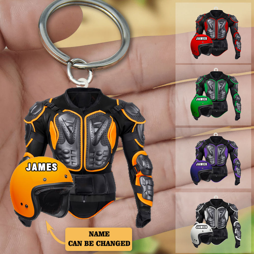 Personalized Sport Bike Gear Acrylic Keychain