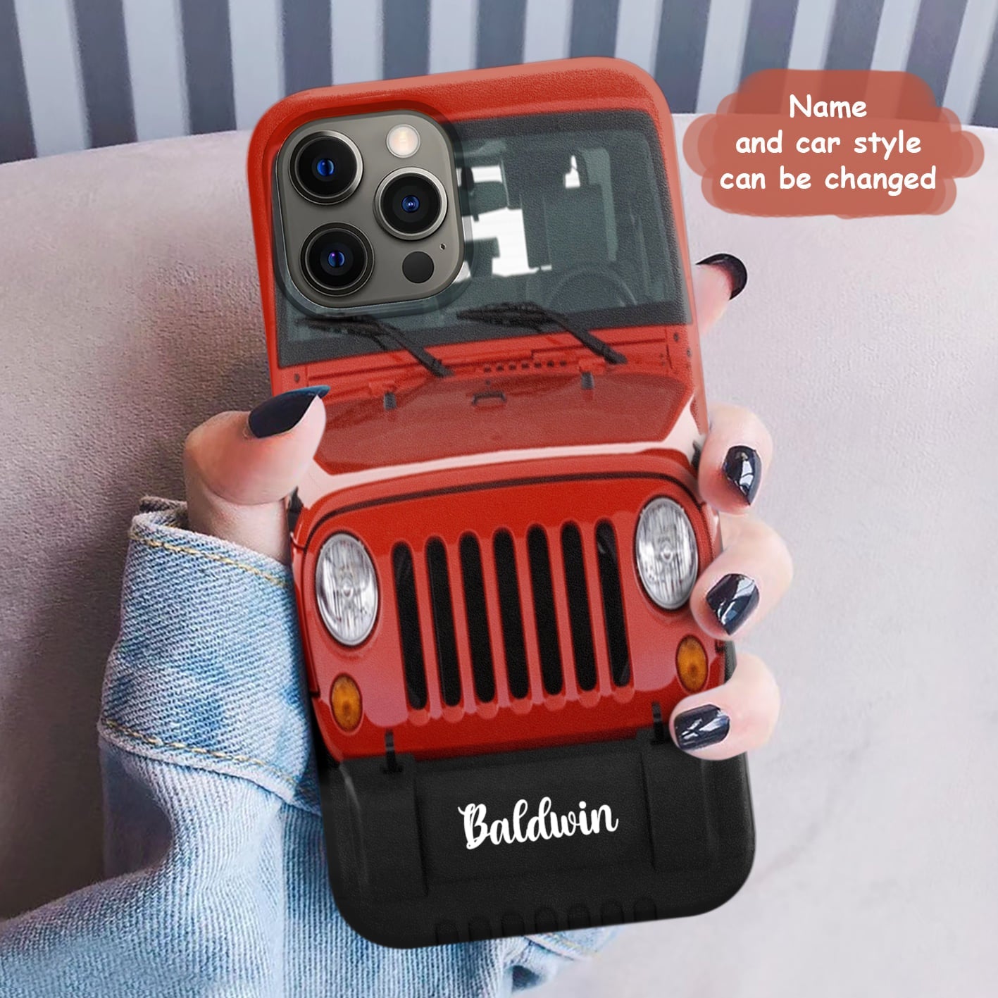 Personalized Off-Road Car Glass Phone Case