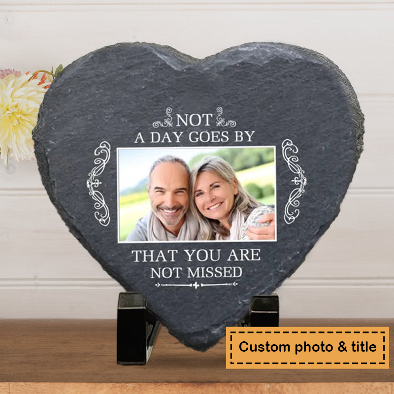 Not A Day Goes By That You Are Not Missed - Personalized Memorial Stone