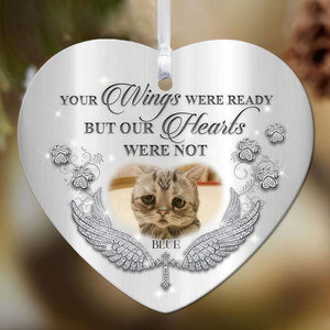 I'll Hold You In My Heart Pet Heart Ceramic Ornament, Custom Quotes & Photo Ornament