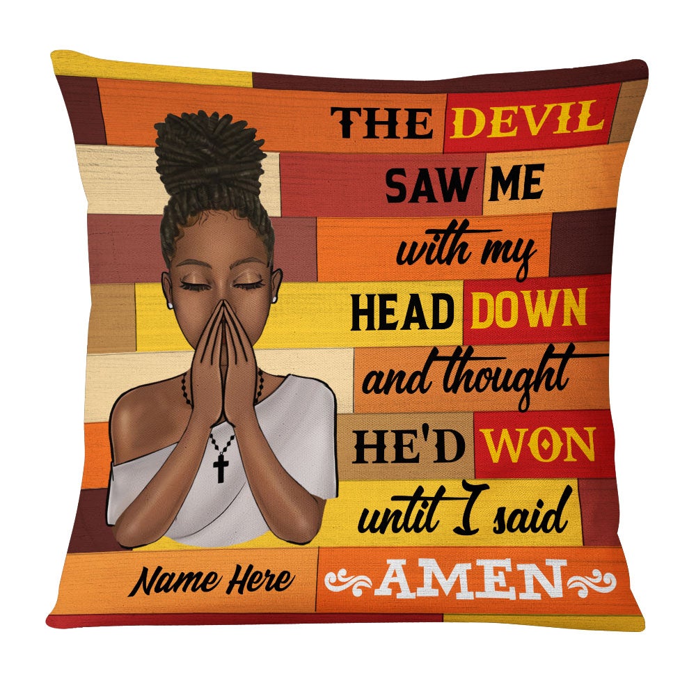 Personalized God BWA Pray Pillow DB241 81O53