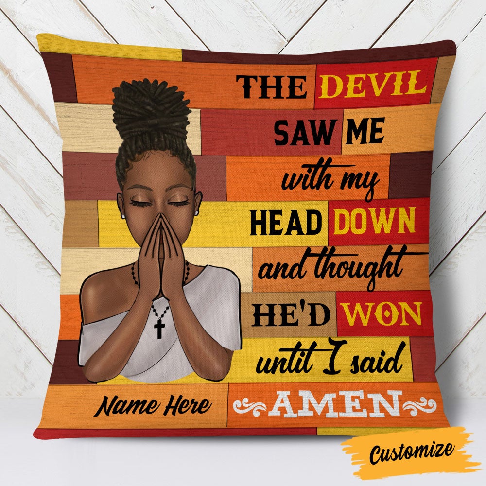 Personalized God BWA Pray Pillow DB241 81O53