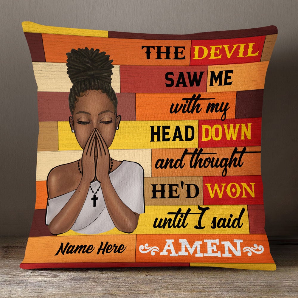 Personalized God BWA Pray Pillow DB241 81O53