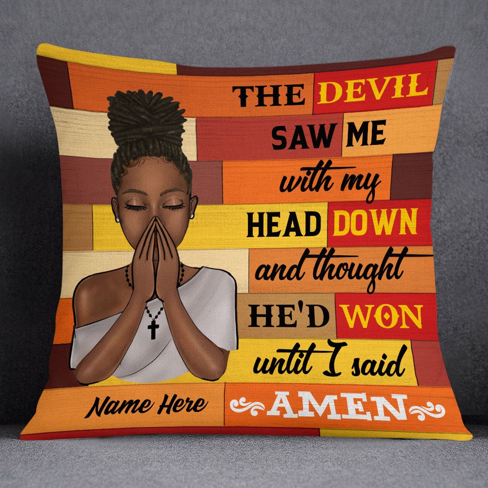 Personalized God BWA Pray Pillow DB241 81O53