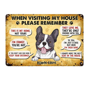 Personalized Dog Metal Sign JR145 26O36