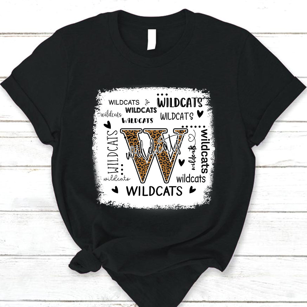 Wildcats Leopard Teacher T-Shirt