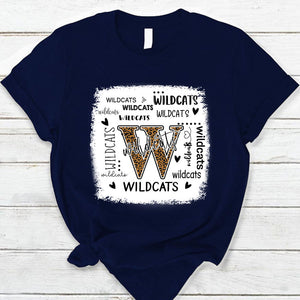 Wildcats Leopard Teacher T-Shirt