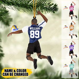 Custom Personalized Man Volleyball Player Acrylic Ornament, Gift For Volleyball Players