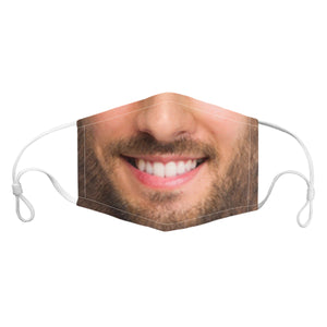 Custom Smiling Mouth Mask - Personalized Mask