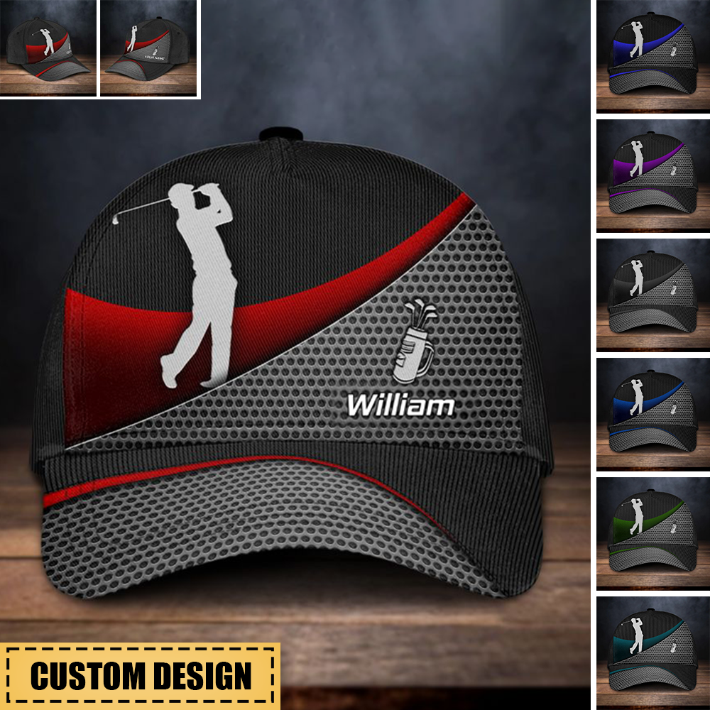 Personalized Golf Metal Multicolor Classic Cap