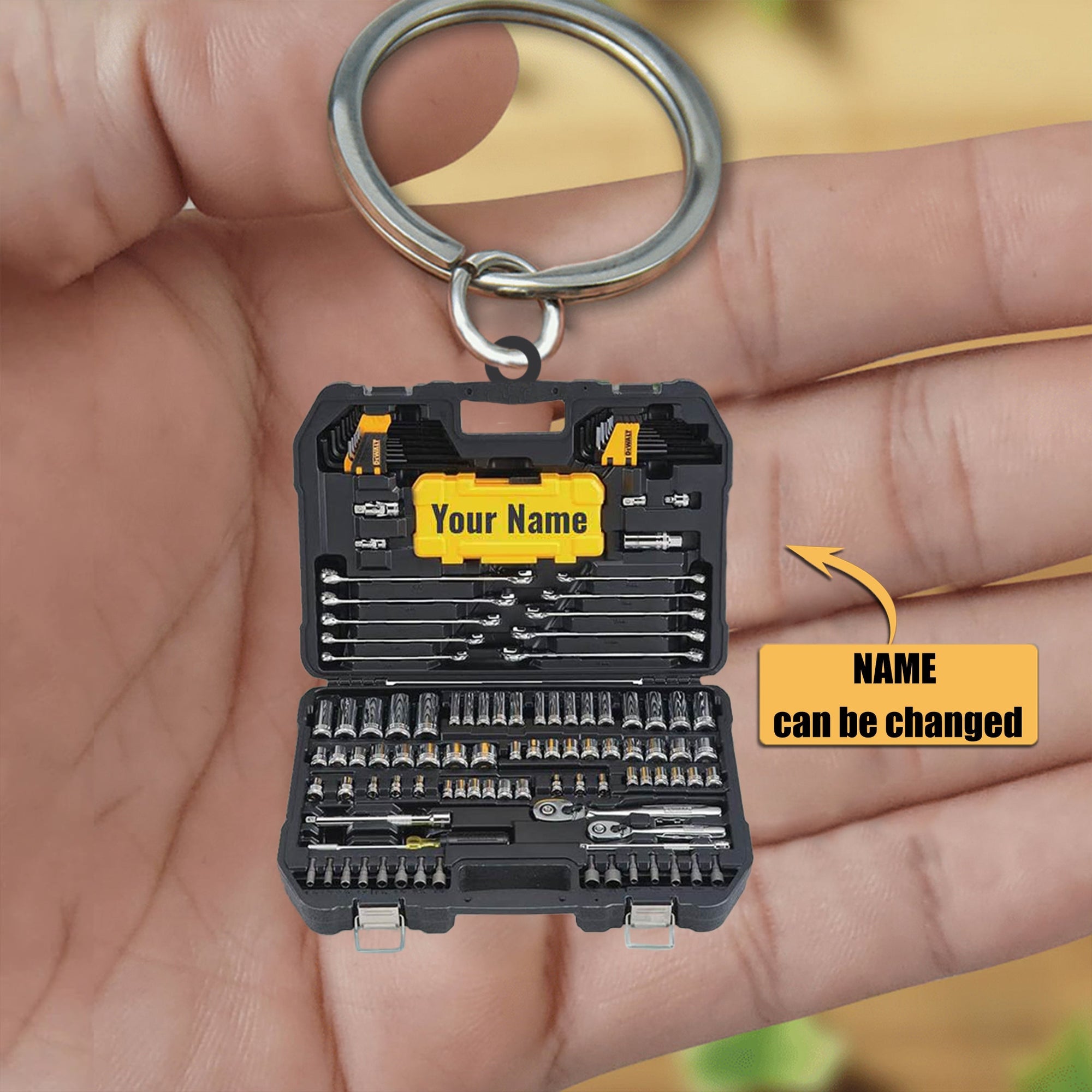 Love My Mechanic - Personalized Mechanic Acrylic Keychain