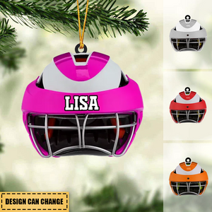 Lacrosse Helmet Personalized Ornament