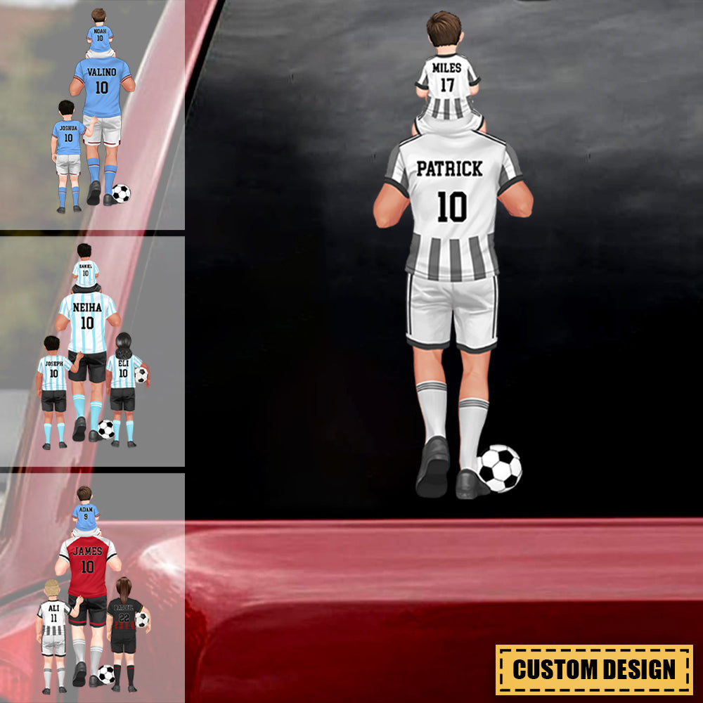 Personalized Soccer Dad/Grandpa&Kids Decal/Sticker