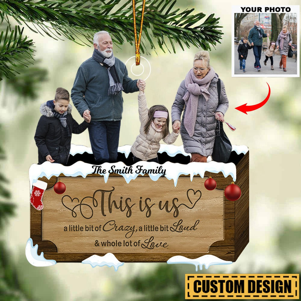 Customized Photo Ornament This Is Us - Personalized Photo Mica Ornamen ...